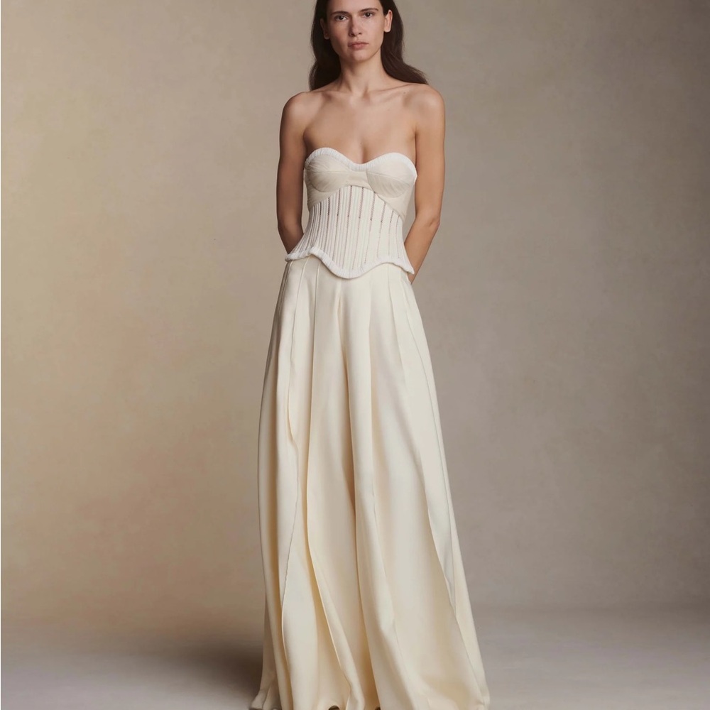 Danielle Frankel Anika Bustier Cotton Twill